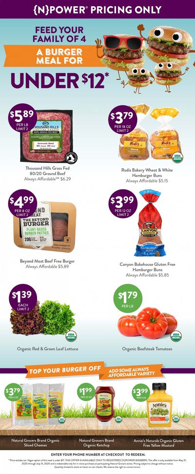 Natural Grocers Weekly Ad May 21 to July 31