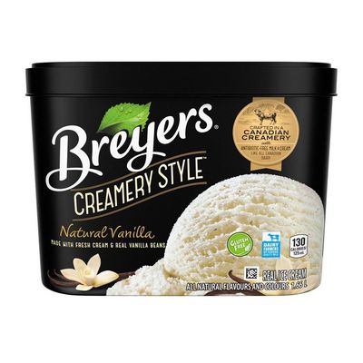 Breyers Creamery Style Natural Vanilla Ice Cream On Sale for $2.88 at Walmart Canada
