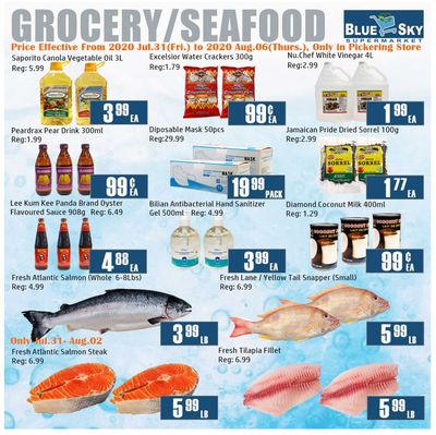 Blue Sky Supermarket (Pickering) Flyer July 31 to August 6