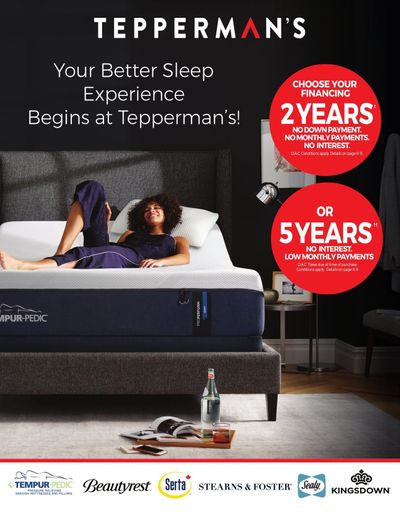 Tepperman's Mattress Flyer July 31 to September 3