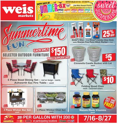 Weis Weekly Ad July 16 to August 27