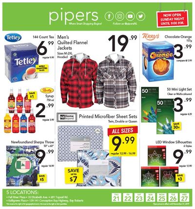 Pipers Superstore Flyer November 21 to 27