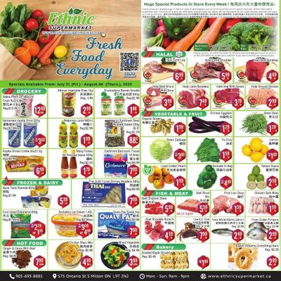 Ethnic Supermarket Flyer July 31 to August 6