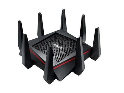 ASUS AC5300 Wi-Fi Tri-band Gigabit Wireless Router with 4x4 MU-MIMO, 4 x LAN Ports, AiProtection Network Security and WTFast Game Accelerator, AiMesh Whole Home Wi-Fi System Compatible (RT-AC5300) For $279.99 At Newegg Canada