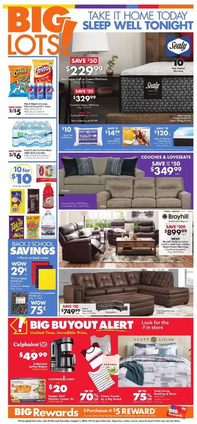 Big Lots Weekly Ad July 25 to August 1