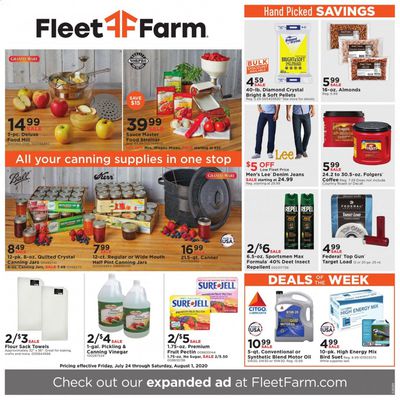 Fleet Farm Weekly Ad July 24 to August 1