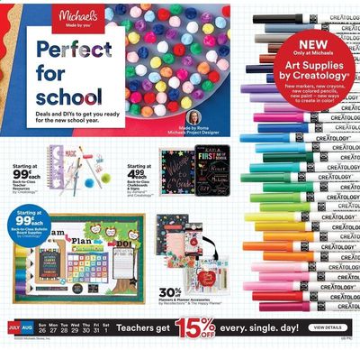 Michaels Weekly Ad July 26 to August 1