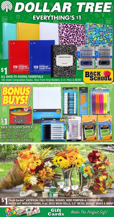 Dollar Tree Weekly Ad July 26 to August 15