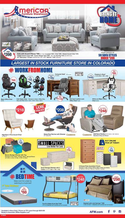 American Furniture Warehouse (CO) Weekly Ad July 26 to August 1