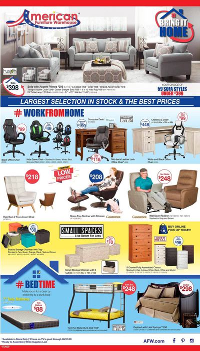 American Furniture Warehouse (TX) Weekly Ad July 26 to August 1