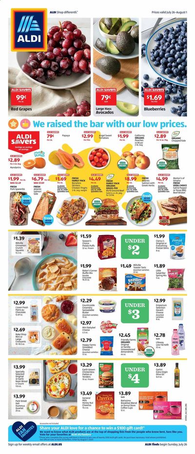 ALDI (CT, NH, NY, OH, RI, VT) Weekly Ad July 26 to August 1