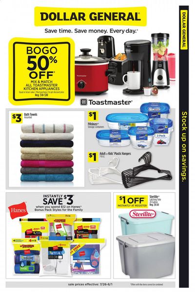 Dollar General Weekly Ad July 26 to August 1