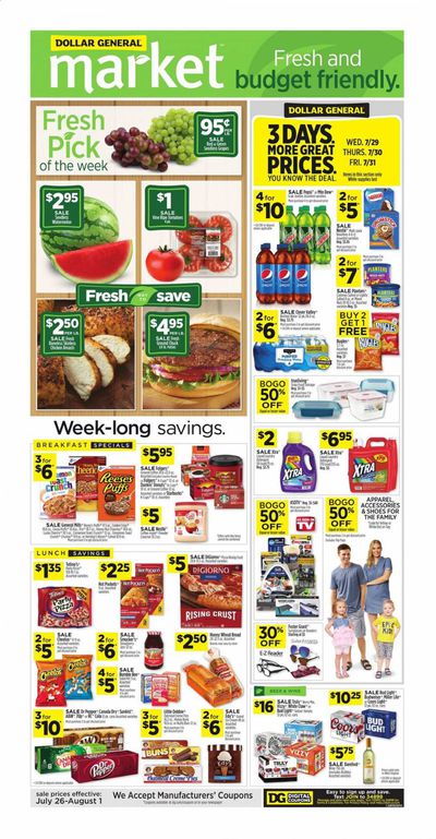 Dollar General (WV) Weekly Ad July 26 to August 1
