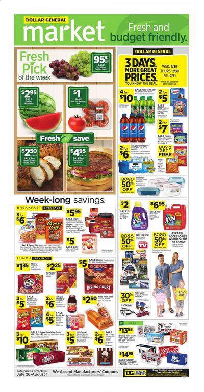 Dollar General (TN) Weekly Ad July 26 to August 1
