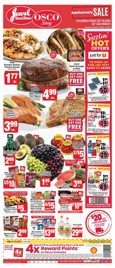 Jewel Osco (IL) Weekly Ad July 29 to August 4