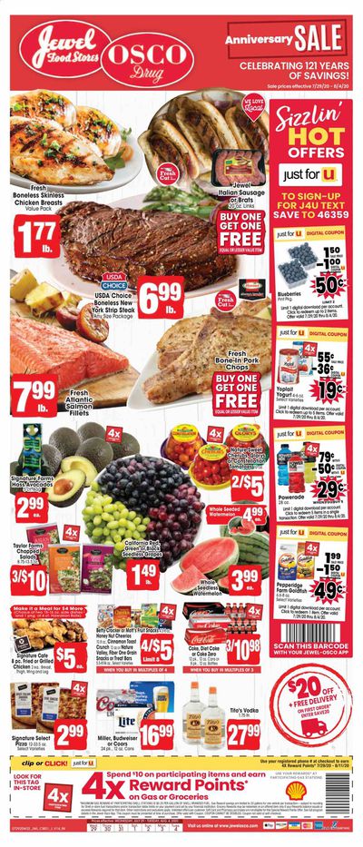 Jewel Osco (IN) Weekly Ad July 29 to August 4