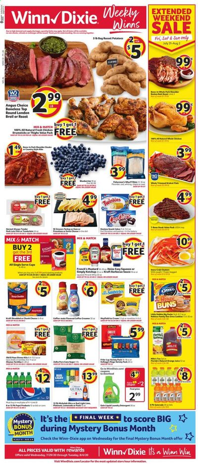 Winn Dixie (AL) Weekly Ad July 29 to August 4