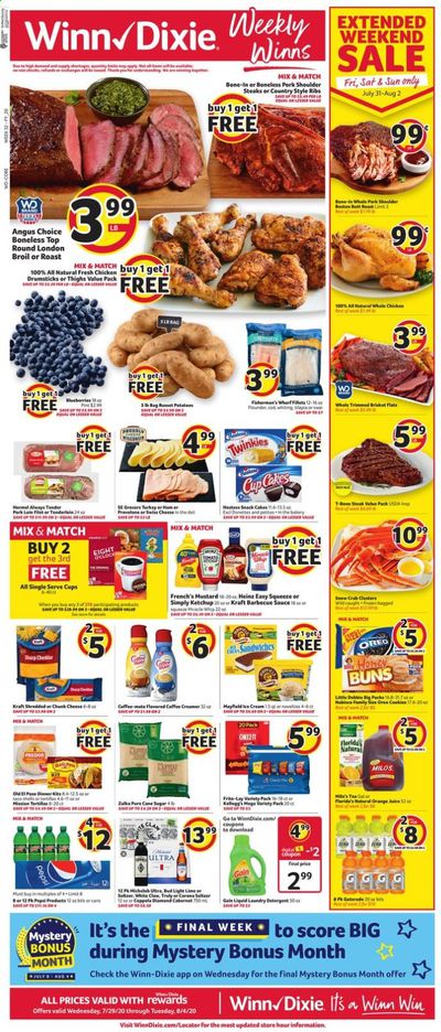 Winn Dixie (FL) Weekly Ad July 29 to August 4