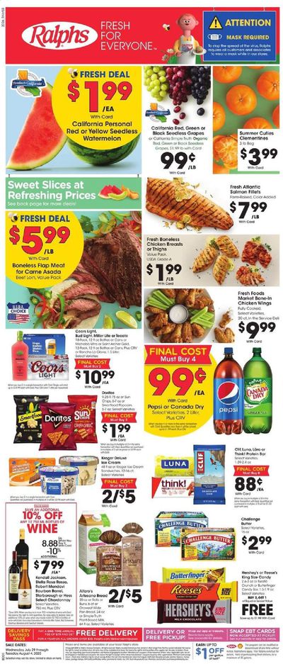 Ralphs Weekly Ad July 29 to August 4