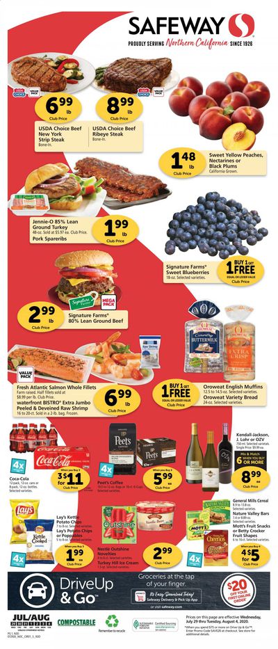 Safeway Weekly Ad July 29 to August 4