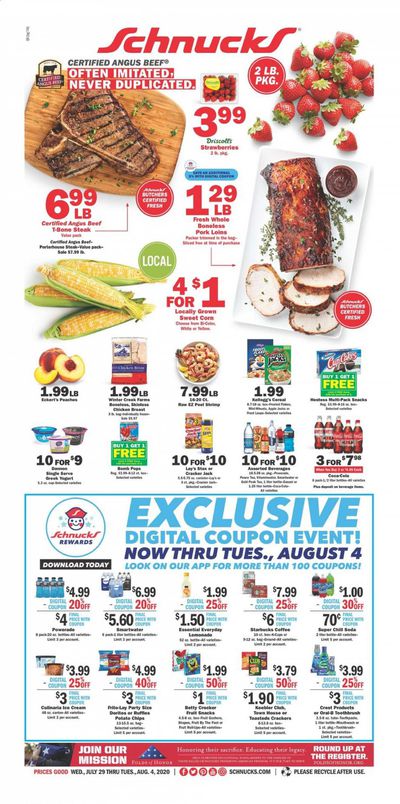 Schnucks Weekly Ad July 29 to August 4