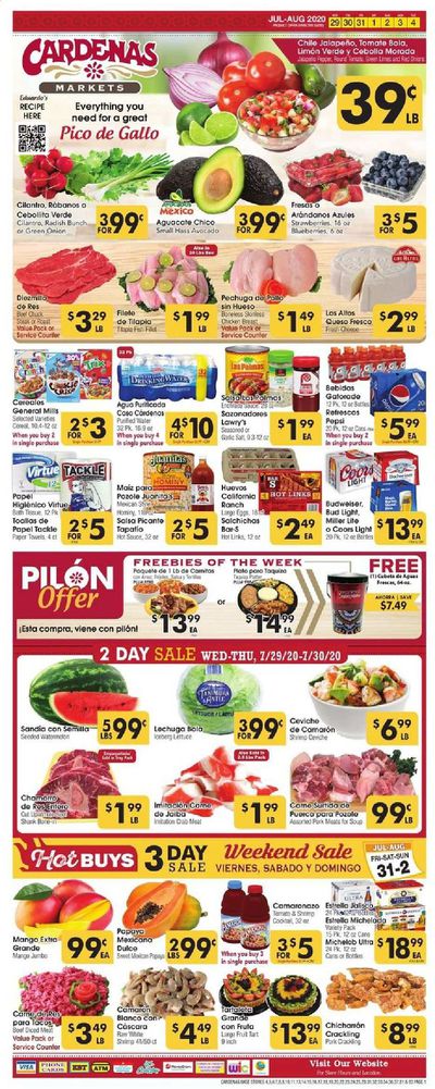 Cardenas Weekly Ad July 29 to August 4