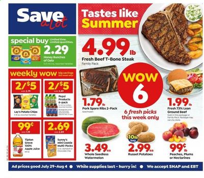 Save a Lot Weekly Ad July 29 to August 4