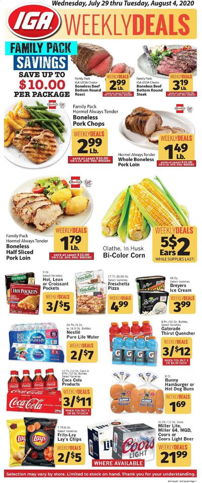 IGA Weekly Ad July 29 to August 4