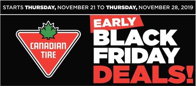 Canadian Tire Early Black Friday 2019 Deals: Save up to 70% off