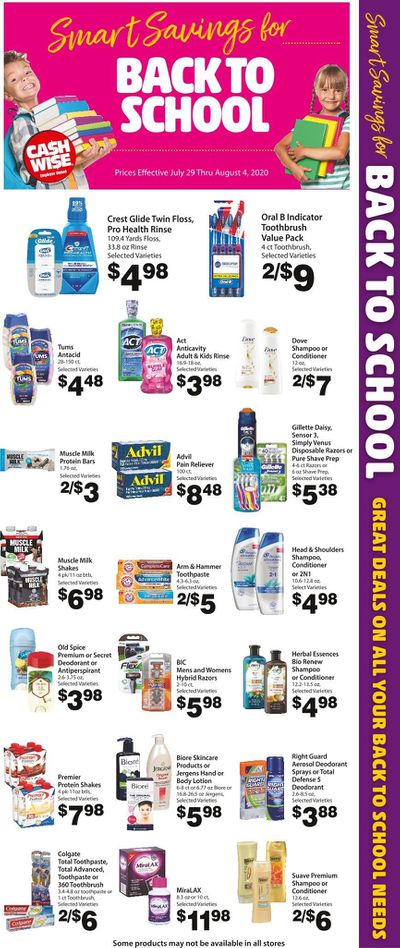 Cash Wise Weekly Ad July 29 to August 4