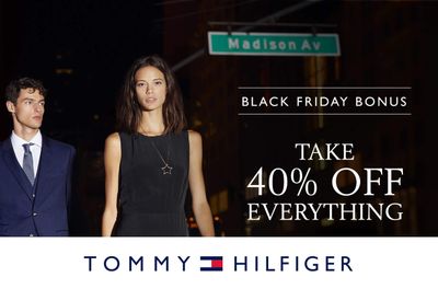 Tommy Hilfiger Canada Black Friday Week 2019 Coupon & Sale: 40% off Entire Store + 20% off
