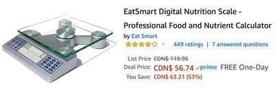 Amazon Canada Deals: Save 53% on EatSmart Digital Nutrition Scale + 37% on Portable Soundbar, APAFISH Wired & Wireless Home Theater Audio Stereo Soundbar + More Offers
