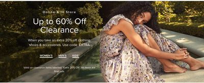 Hudson’s Bay Canada Clearance Sale: Save up to 60% off When You Take an Extra 20% off with Coupon Code