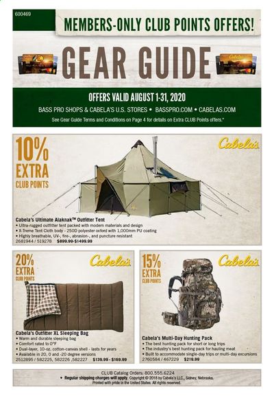 Bass Pro Shops Weekly Ad August 1 to August 31