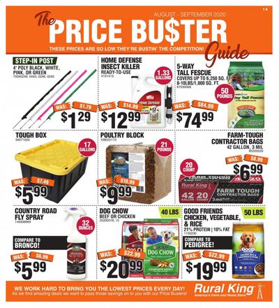 Rural King Weekly Ad August 1 to September 30