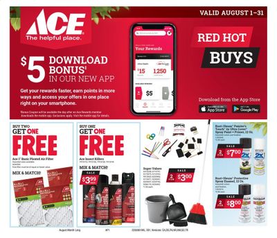 ACE Hardware Weekly Ad August 1 to August 31
