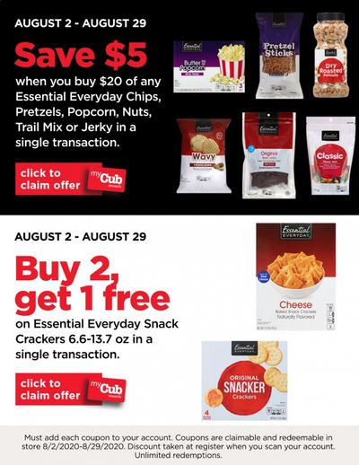 Cub Foods Weekly Ad August 2 to August 29