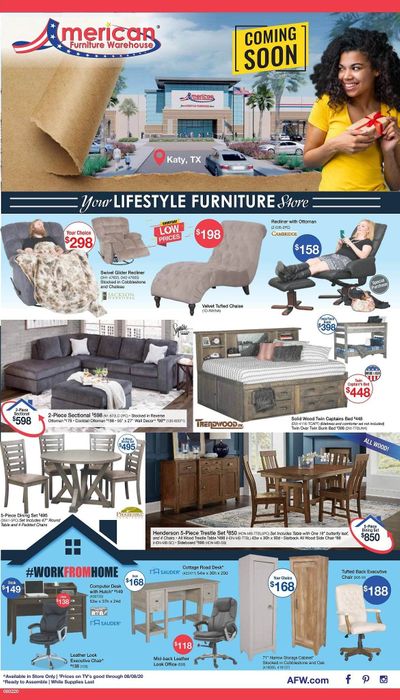 American Furniture Warehouse (TX) Weekly Ad August 2 to August 8