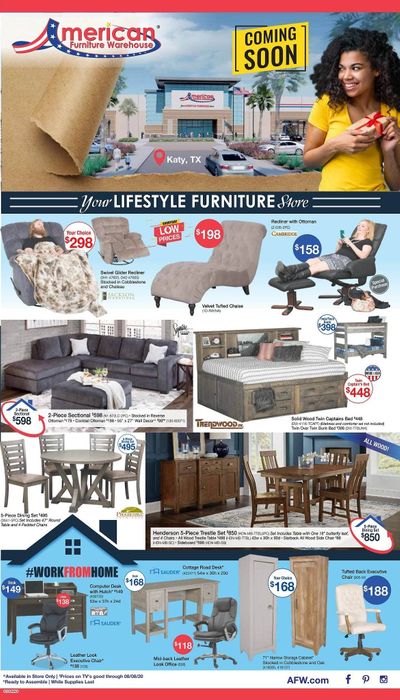 American Furniture Warehouse (TX) Weekly Ad August 2 to August 8 American Furniture Warehouse (TX) Weekly Ad August 2 to August 8