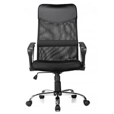 Adjustable Mesh Office Chair with Fixed Arms, High Back, Fabric Seat On Sale for $79.99 at 123Ink Canada