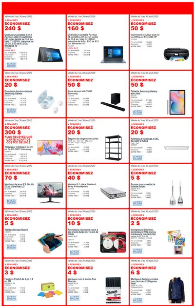 Costco (QC) Weekly Savings August 3 to 30