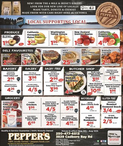 Pepper's Foods Flyer August 4 to 10