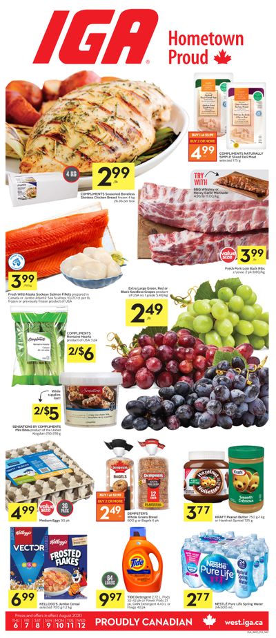 IGA (West) Flyer August 6 to 12