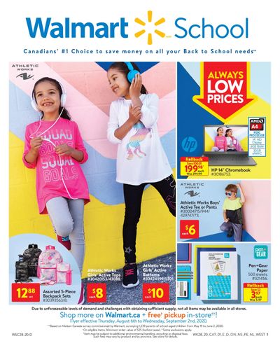 Walmart School Catalogue August 6 to September 2