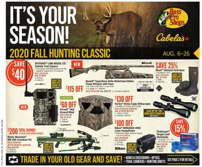 Cabela's Flyer August 6 to 26