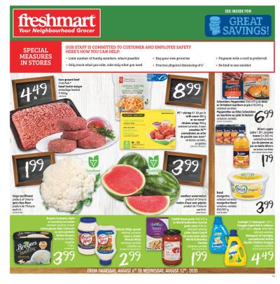 Freshmart (ON) Flyer August 6 to 12