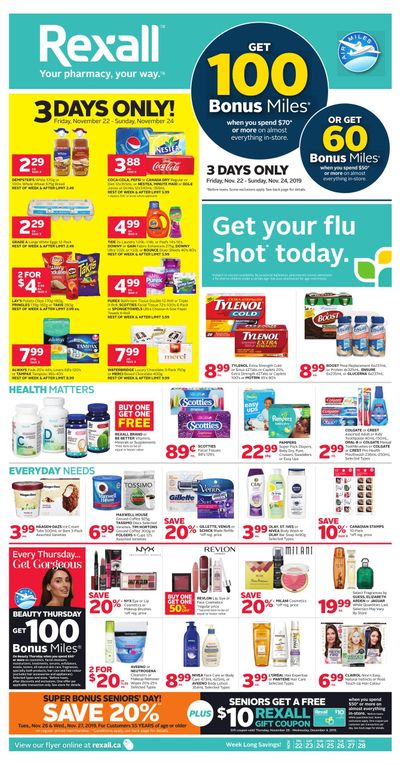 Rexall (West) Flyer November 22 to 28
