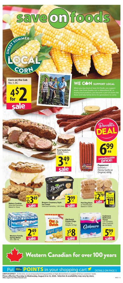 Save on Foods (BC) Flyer August 6 to 12