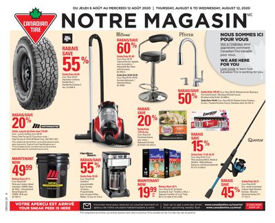 Canadian Tire (QC) Flyer August 6 to 12