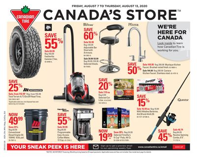 Canadian Tire (West) Flyer August 7 to 13